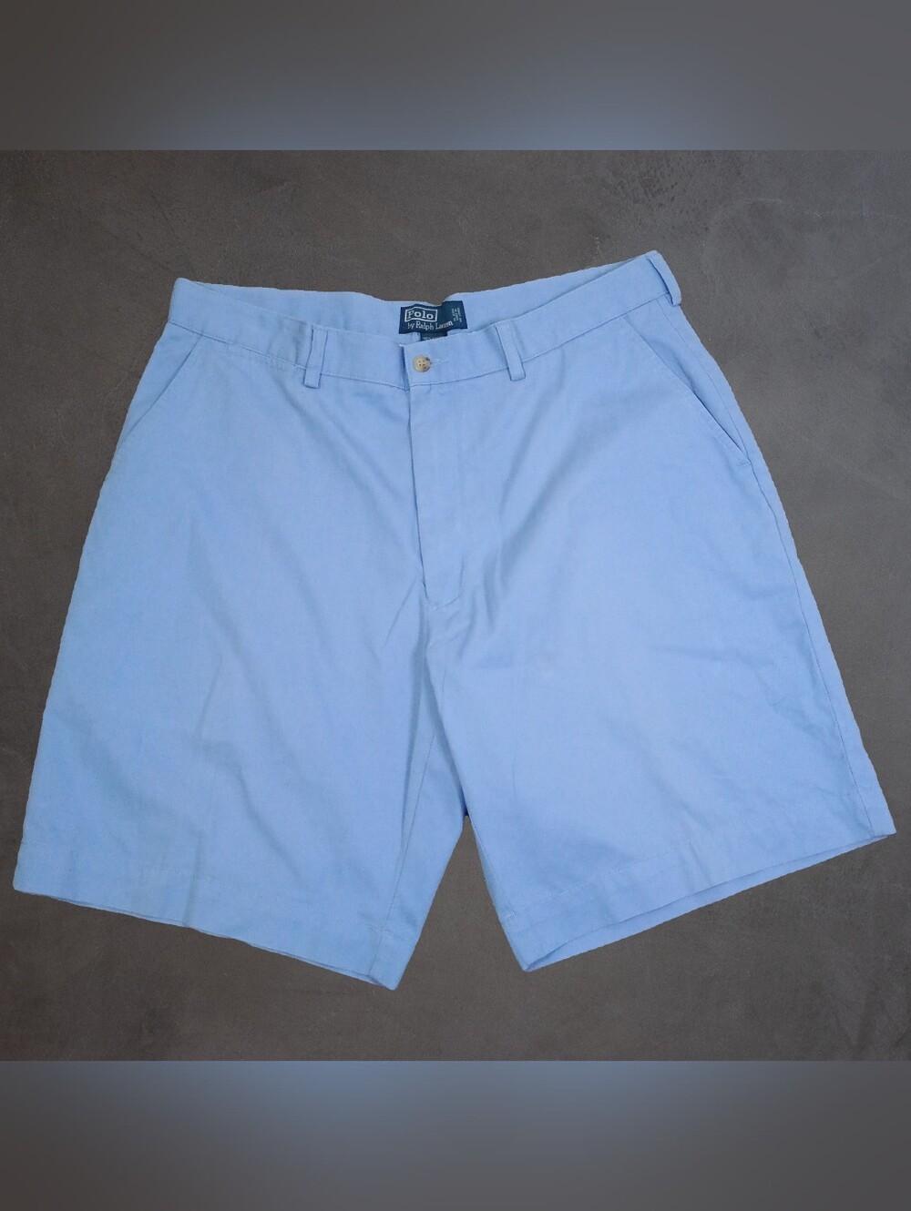 Polo Ralph Lauren Blue Chino Shorts Mens 36   Preppy Classic Summer Outfit